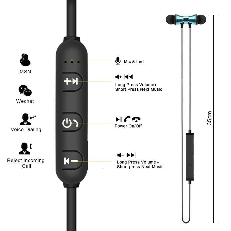 Active Noise Cancelling Sports Bluetooth Earbud Headphones-Bluetooth Earphones & Headphones-1More Store-Docs General Store