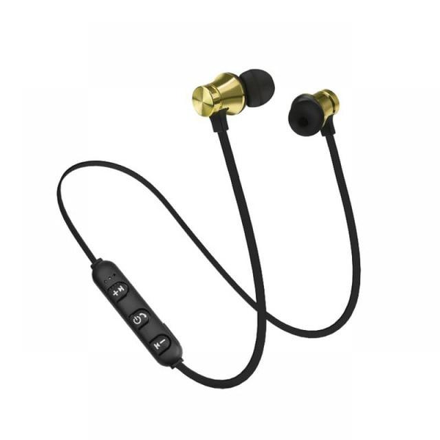 Active Noise Cancelling Sports Bluetooth Earbud Headphones-Bluetooth Earphones & Headphones-1More Store-Gold-Docs General Store