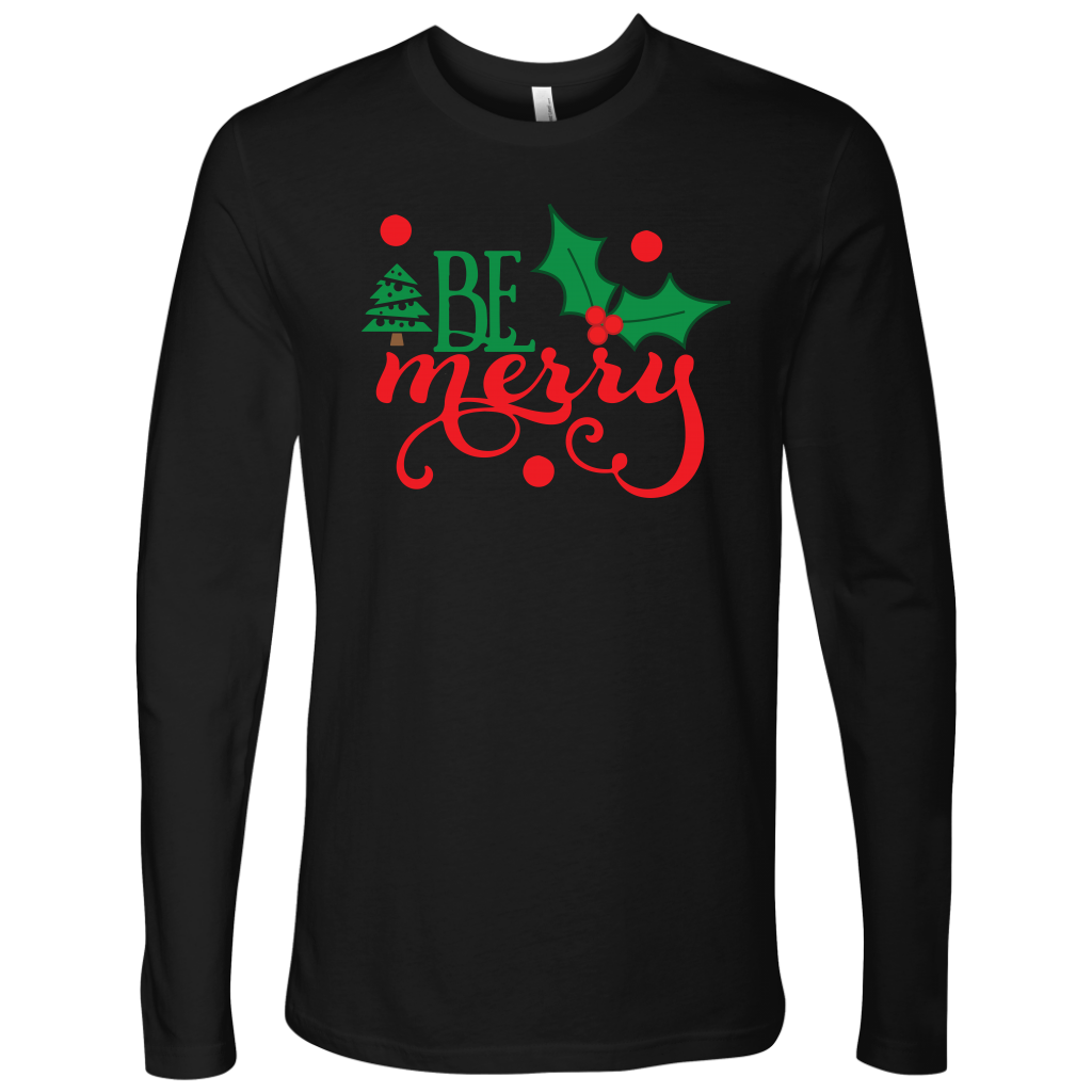 Be Merry Men's Long Sleeve Shirt