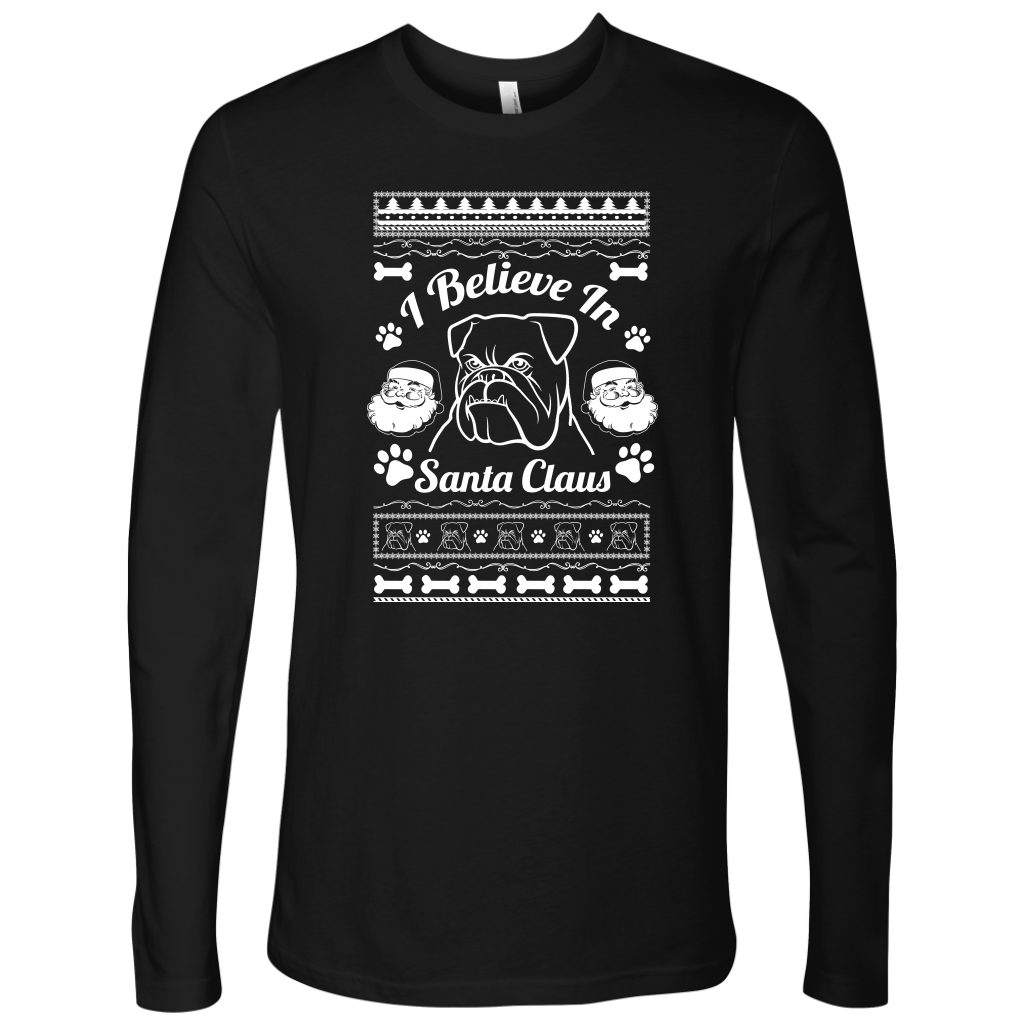 I Believe Santa Mens Long Sleeve Shirt