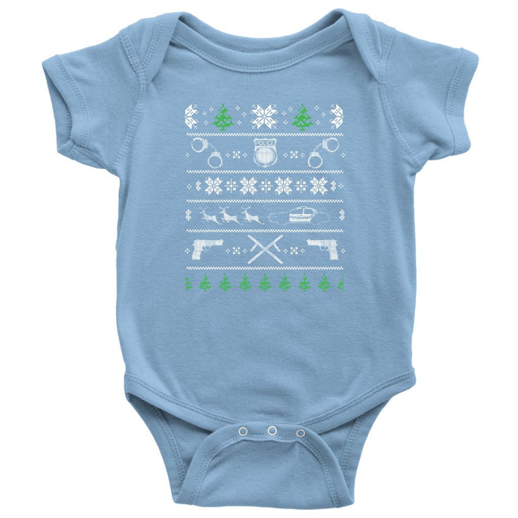Police Christmas Baby Bodysuit