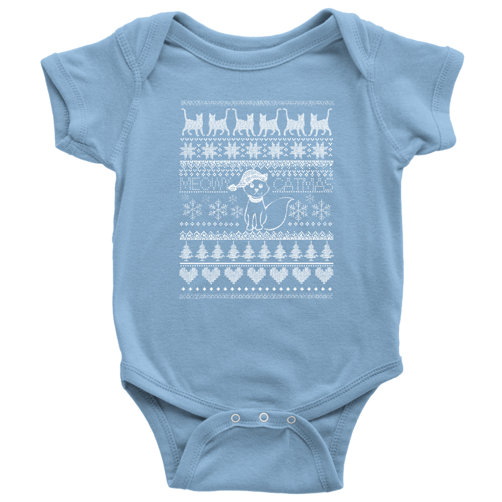 Cat Christmas Baby Bodysuit