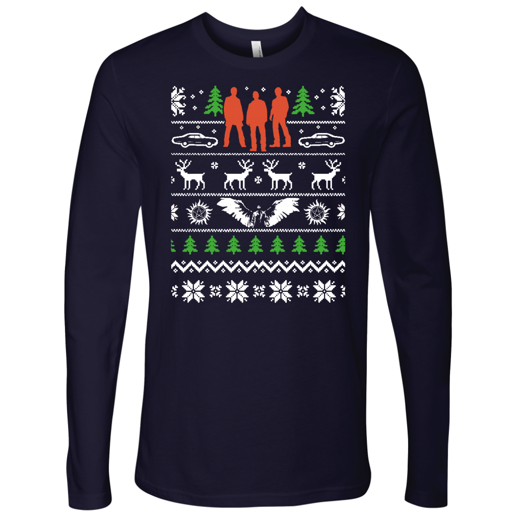 Abstract Holidays Mens Long Sleeve Shirt