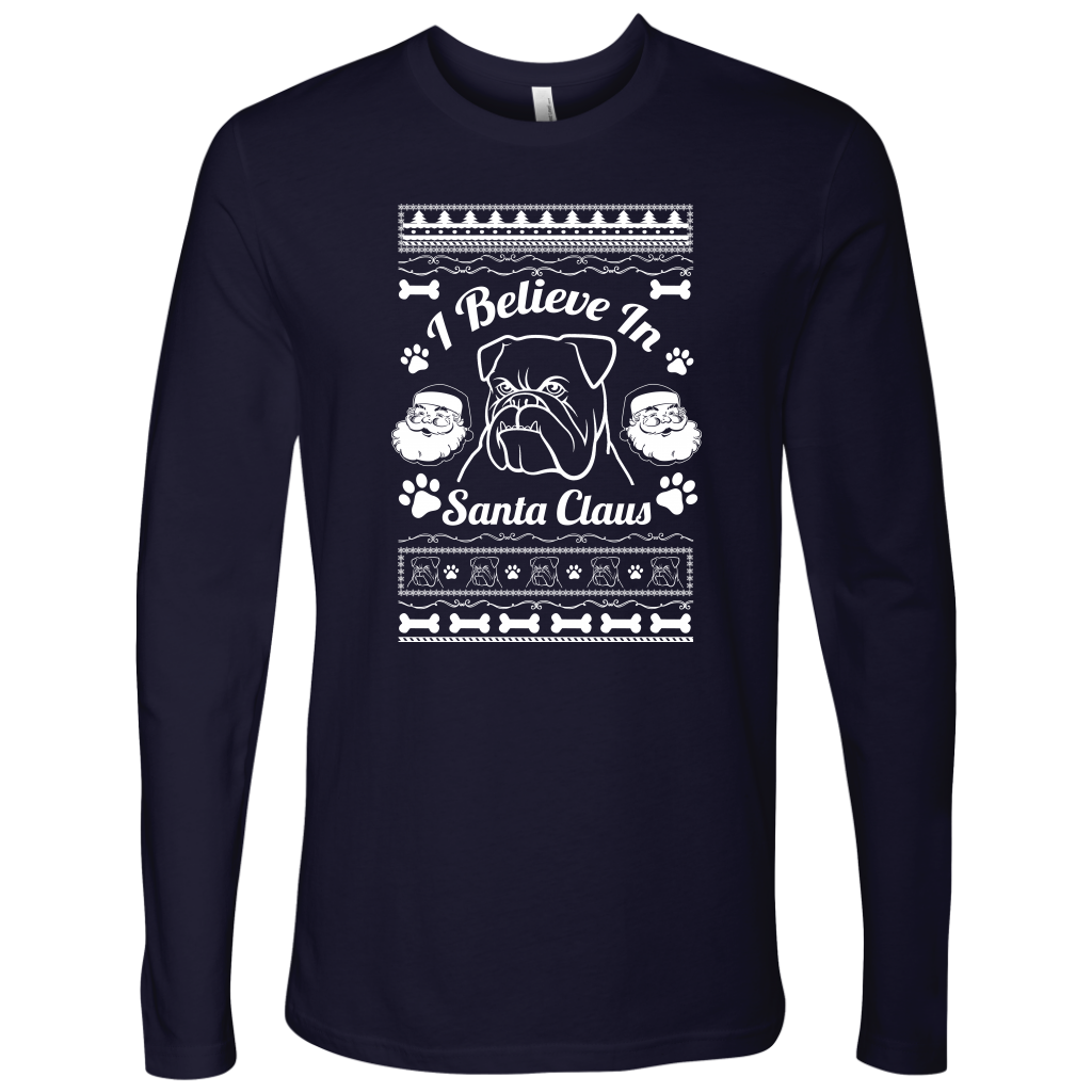 I Believe Santa Mens Long Sleeve Shirt