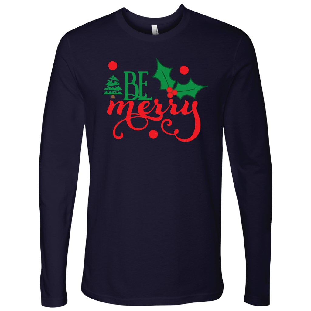 Be Merry Men's Long Sleeve Shirt