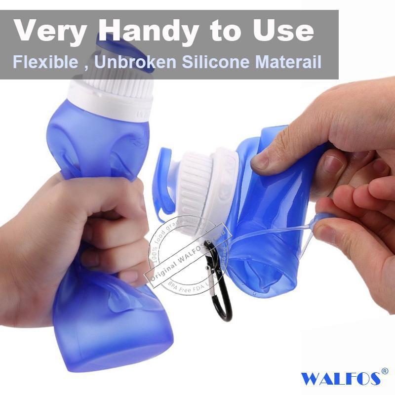 Collapsible Folding Silicone Water Bottle-Kitchen-Docs General Store