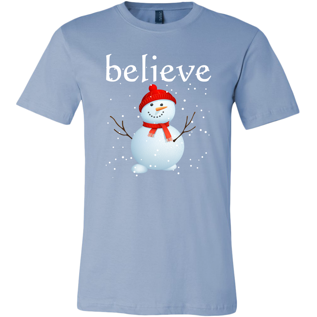 Believe Snowman Men's T-Shirt