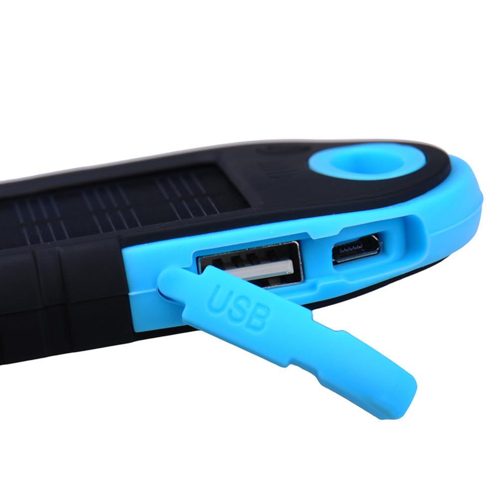 Dual USB 5000mAh Waterproof Solar Power Bank-Phone Accessories-Docs General Store