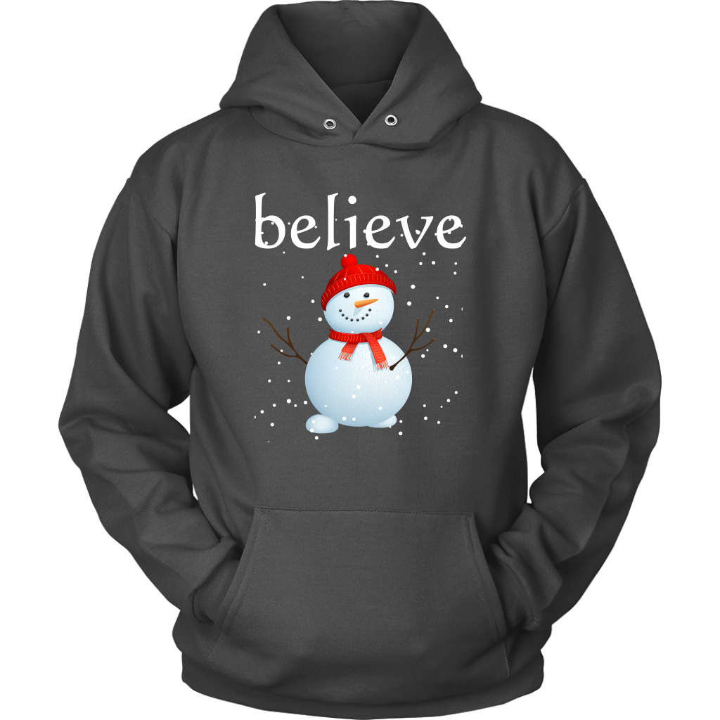 Believe Snowman Hoodie