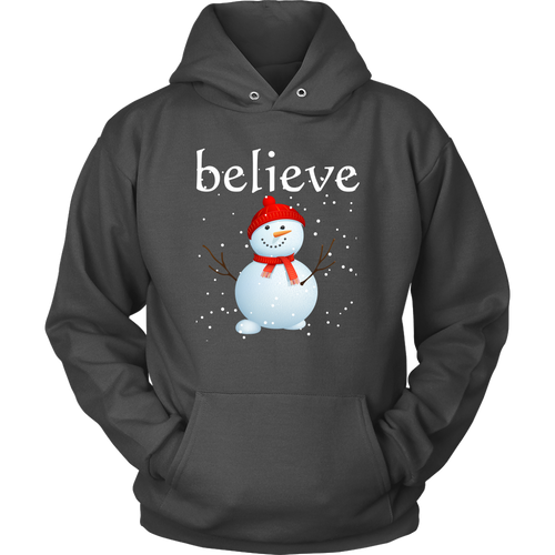 Believe Snowman Hoodie