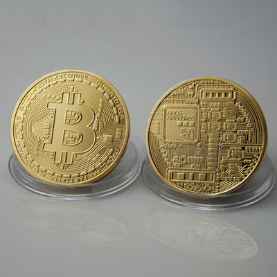 Gold Plated Collectible Bitcoin Coin-Collectible-Docs General Store