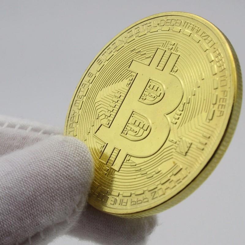 Gold Plated Collectible Bitcoin Coin-Collectible-Docs General Store