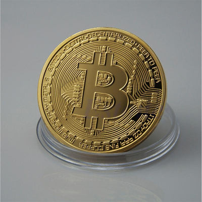 Gold Plated Collectible Bitcoin Coin-Collectible-Docs General Store