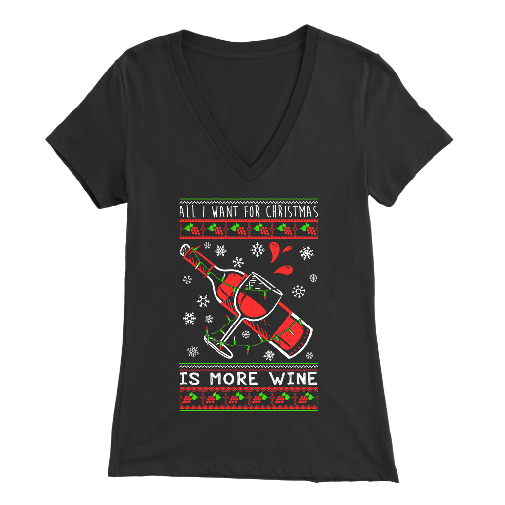 More Wine Women's V Neck