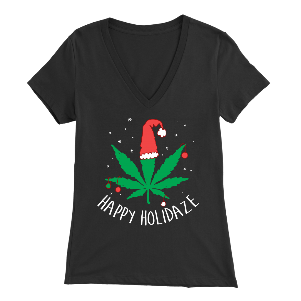 Happy Holidaze Women's V Neck