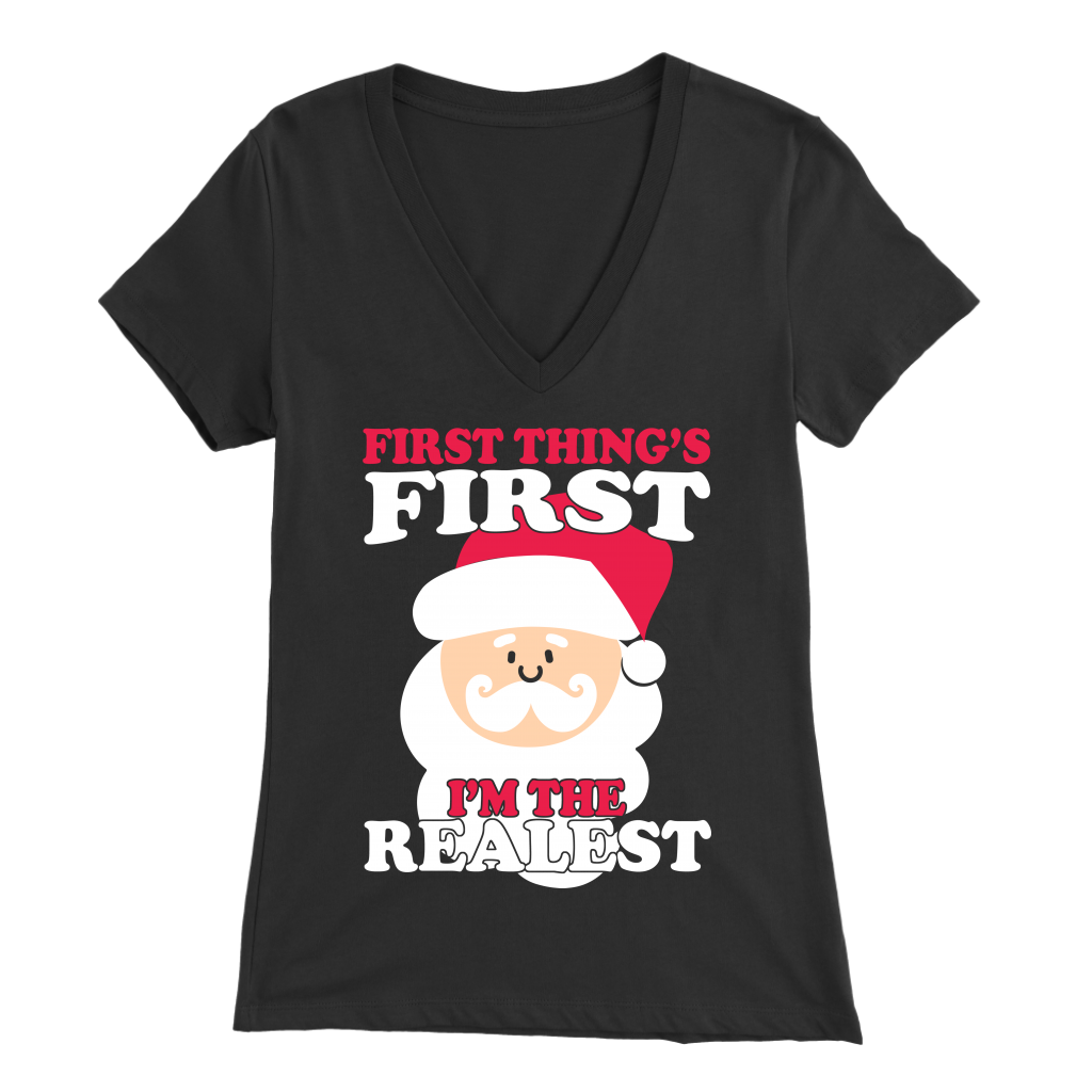 Real Santa Womens V-Neck