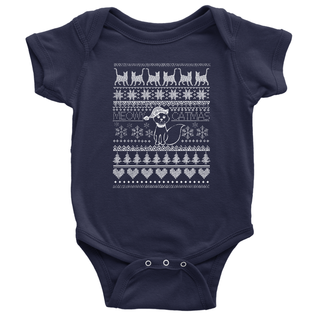 Cat Christmas Baby Bodysuit