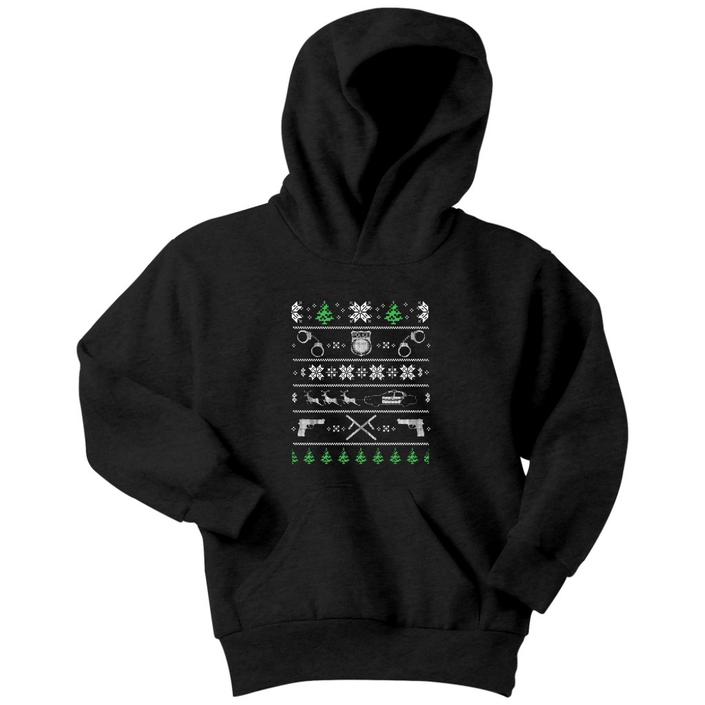 Police Christmas Youth Hoodie