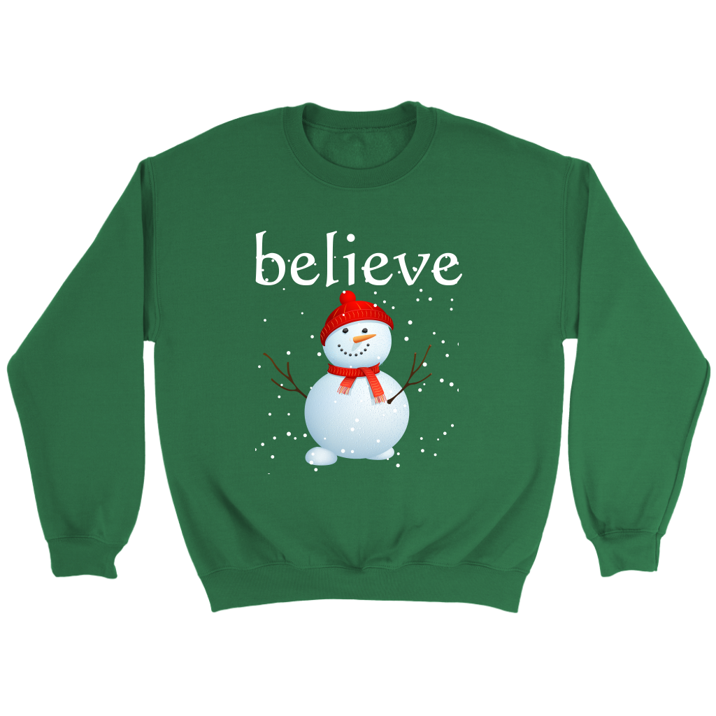 Believe Snowman Sweatshirt
