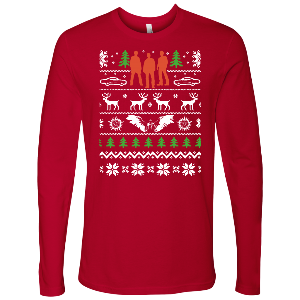 Abstract Holidays Mens Long Sleeve Shirt