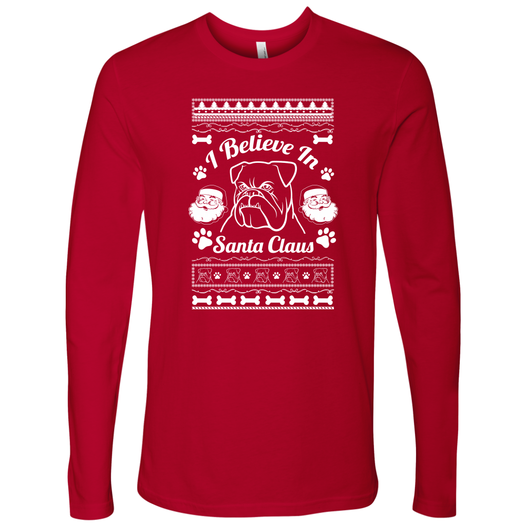 I Believe Santa Mens Long Sleeve Shirt