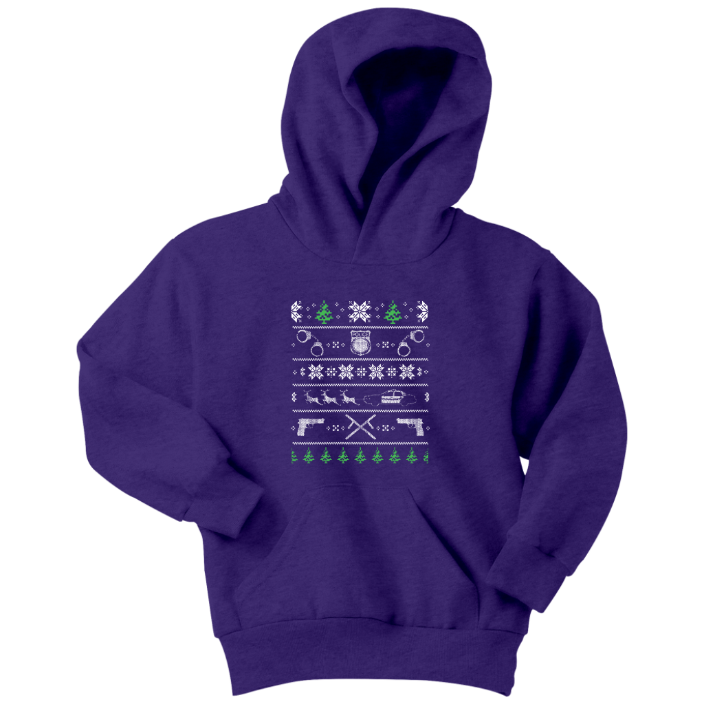Police Christmas Youth Hoodie