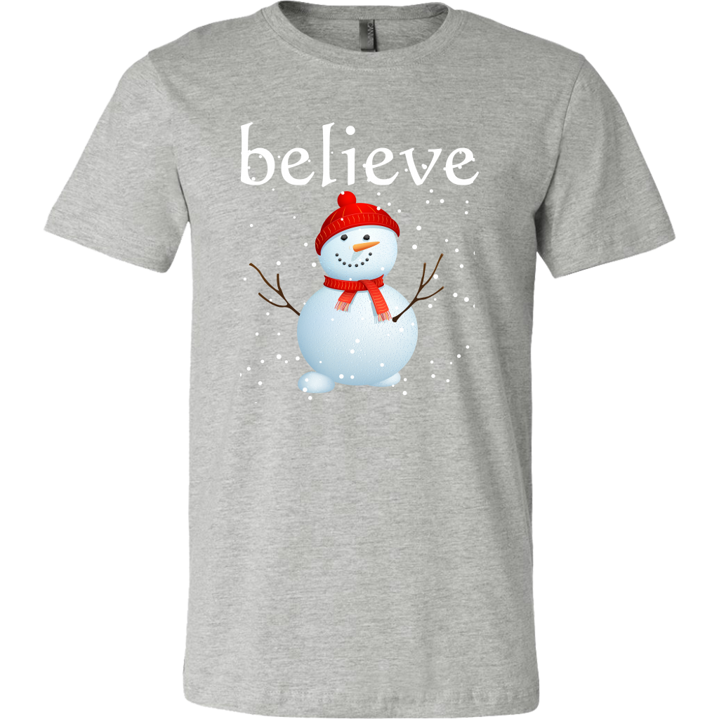 Believe Snowman Men's T-Shirt