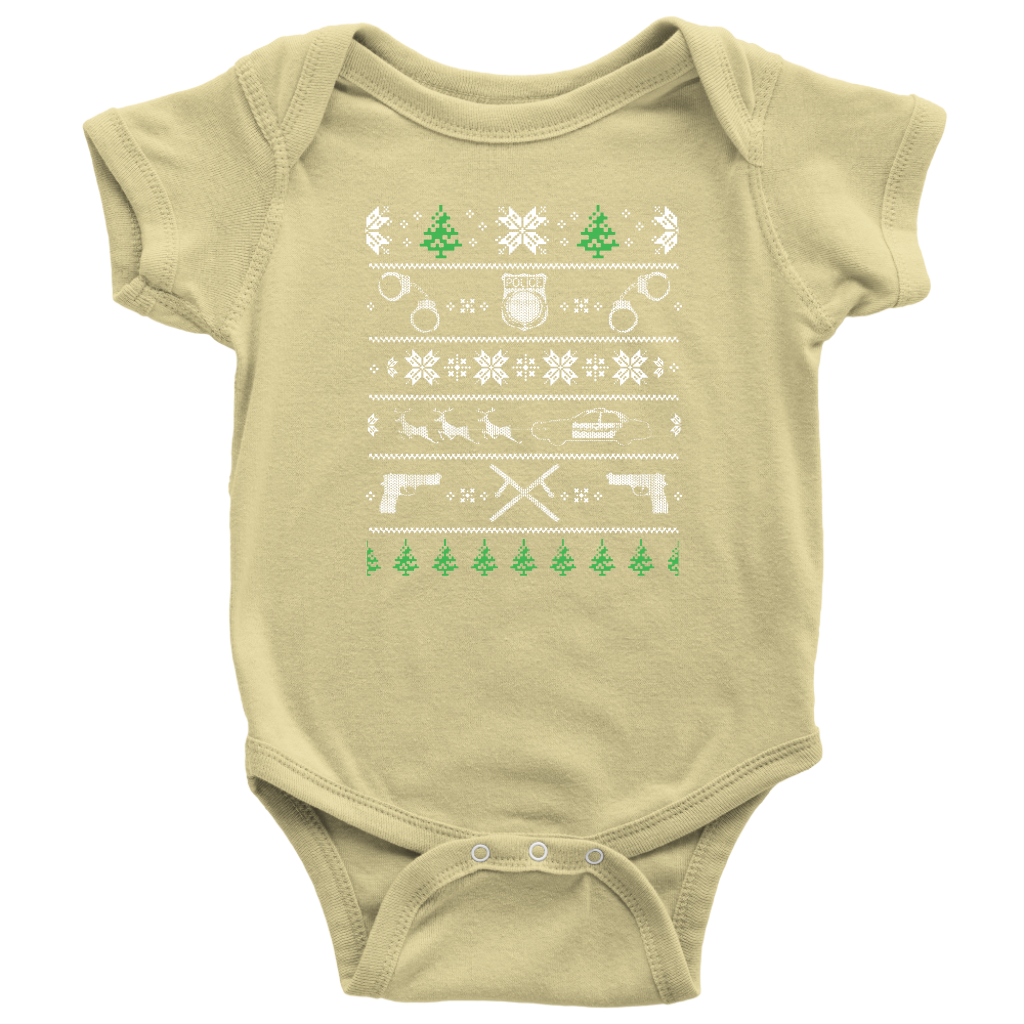 Police Christmas Baby Bodysuit