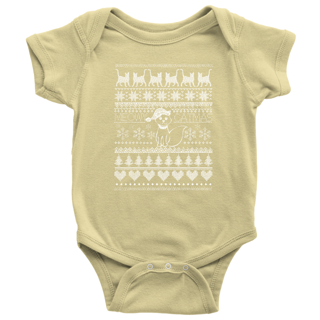 Cat Christmas Baby Bodysuit