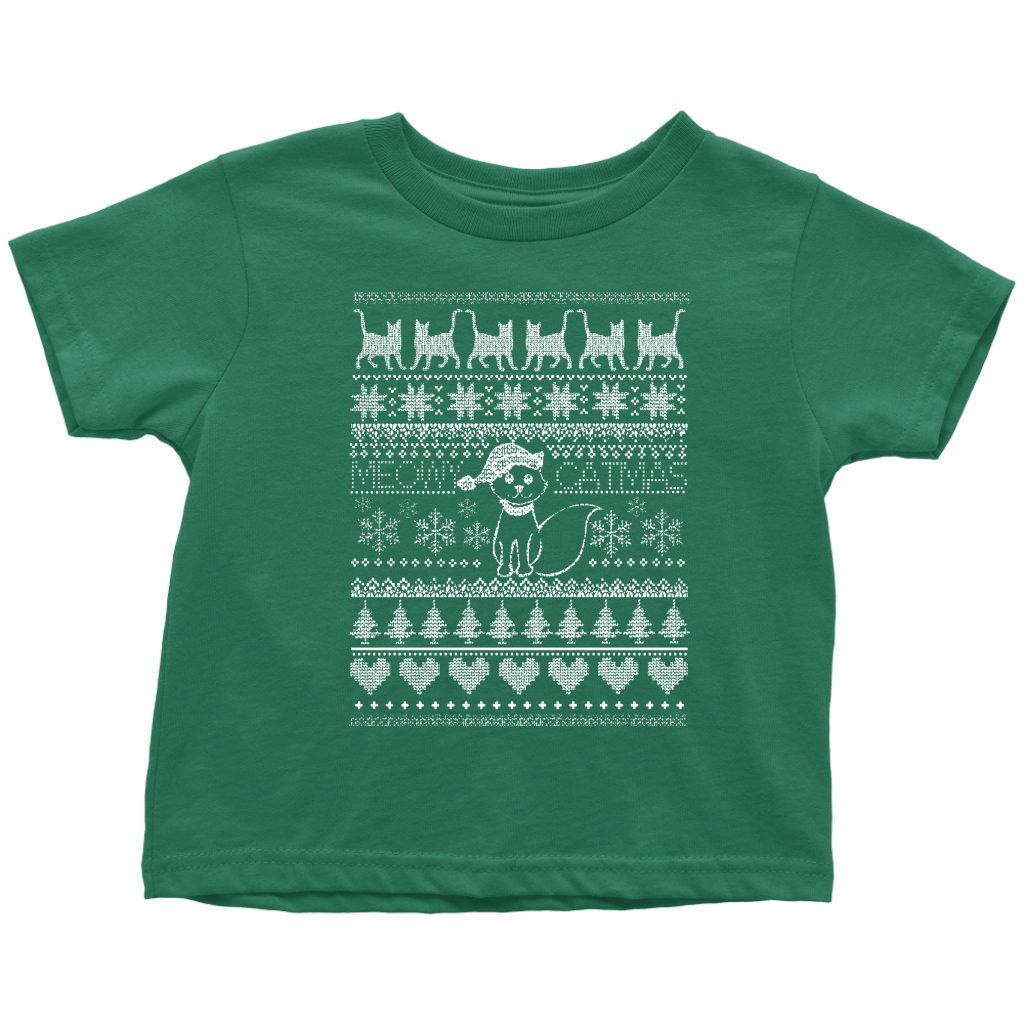 Cat Christmas Toddler T-Shirt