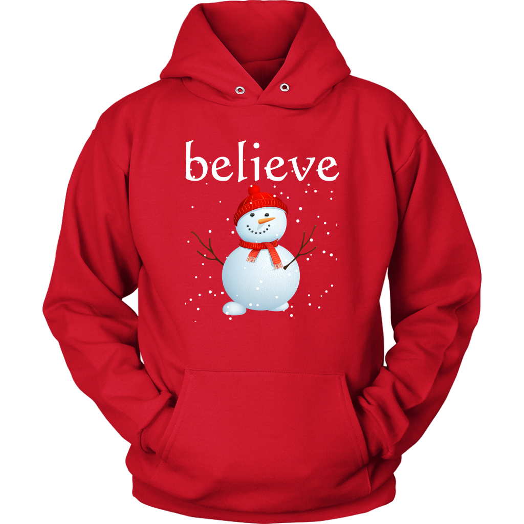 Believe Snowman Hoodie