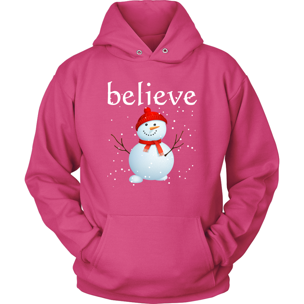 Believe Snowman Hoodie