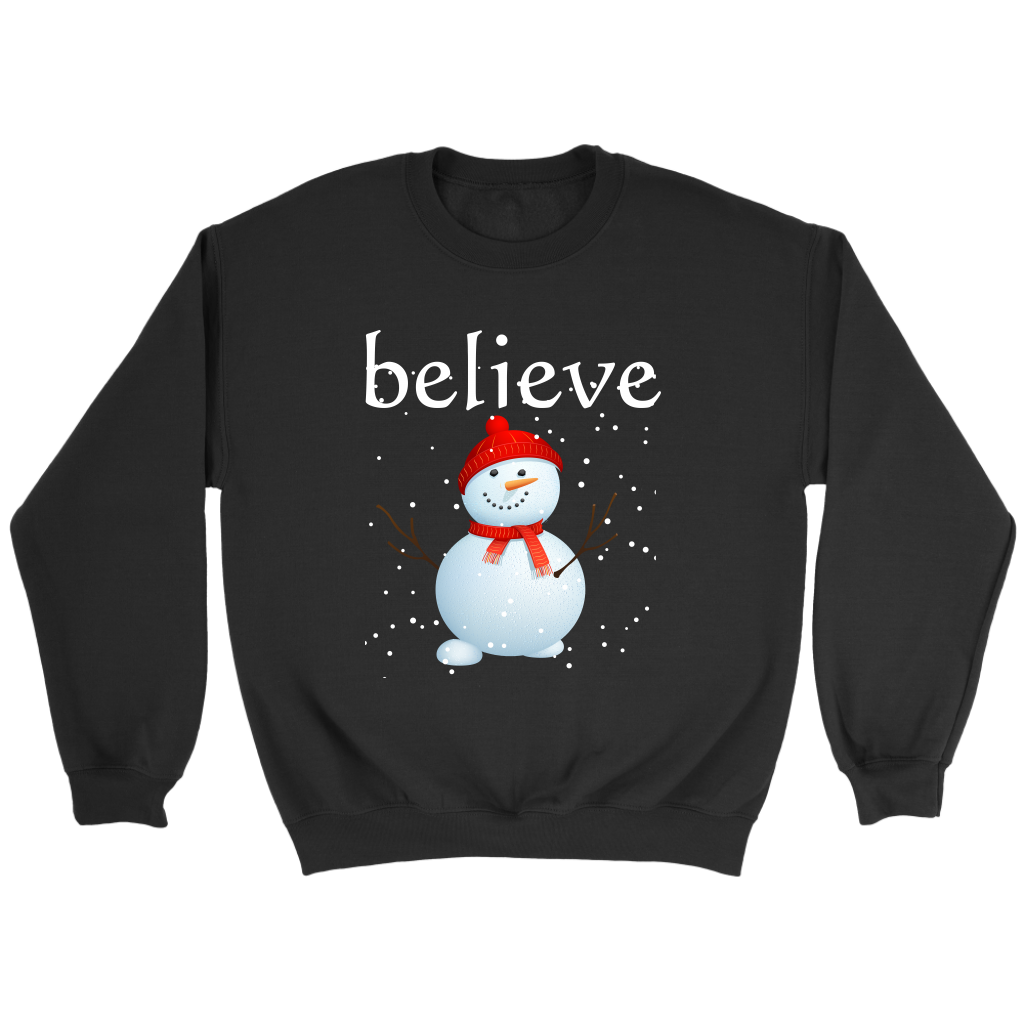 Believe Snowman Sweatshirt