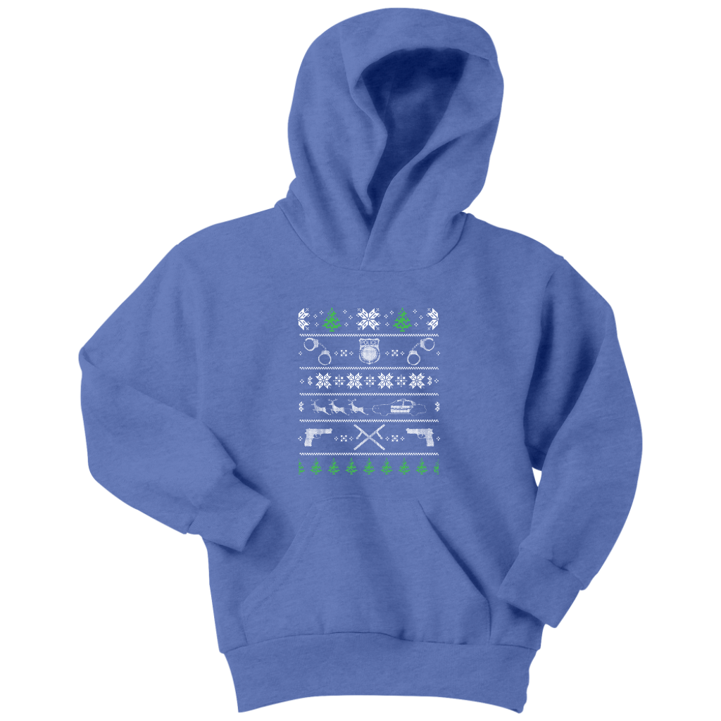 Police Christmas Youth Hoodie
