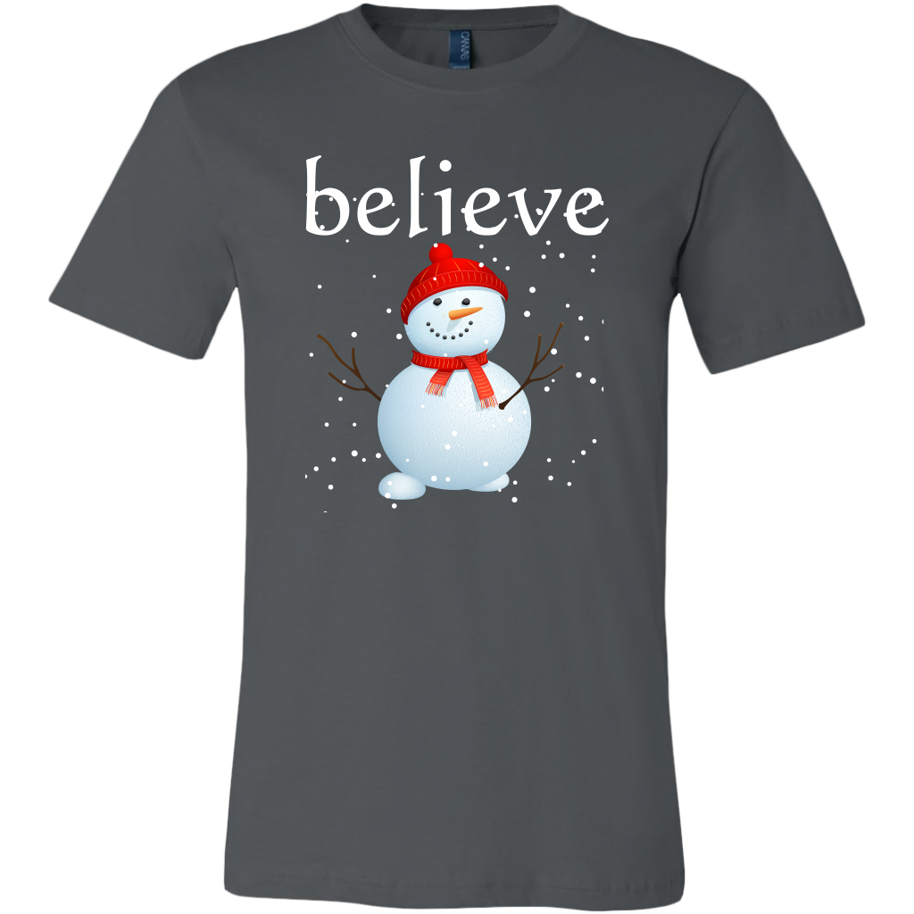Believe Snowman Men's T-Shirt
