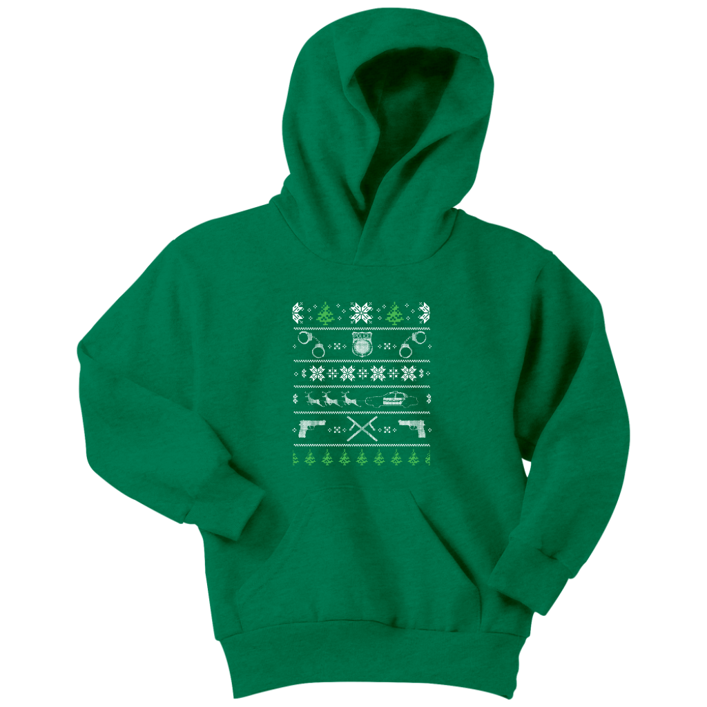 Police Christmas Youth Hoodie