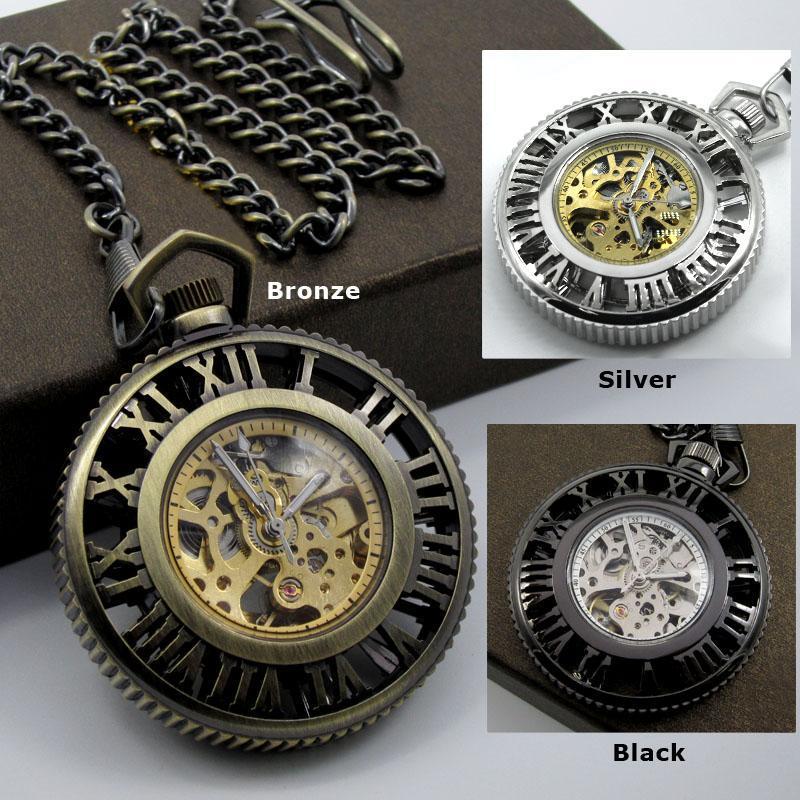 Steampunk Mechanical Pocket Watch-Watches-Docs General Store