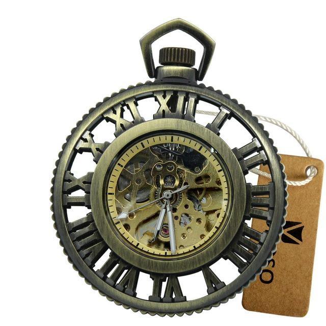 Steampunk Mechanical Pocket Watch-Watches-Docs General Store