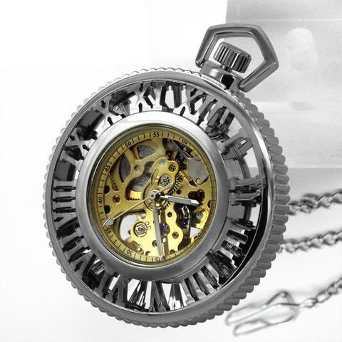 Steampunk Mechanical Pocket Watch-Watches-Docs General Store