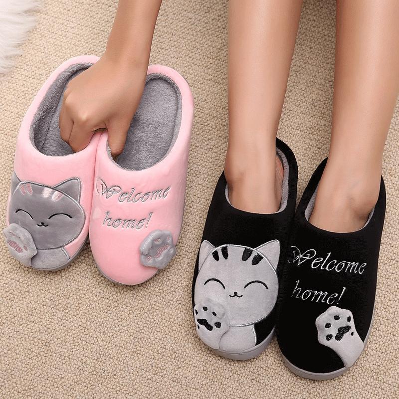 Super Comfy Cat Slippers-Slippers-Docs General Store
