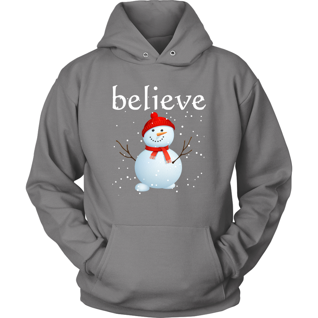Believe Snowman Hoodie