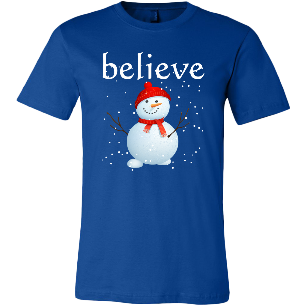 Believe Snowman Men's T-Shirt