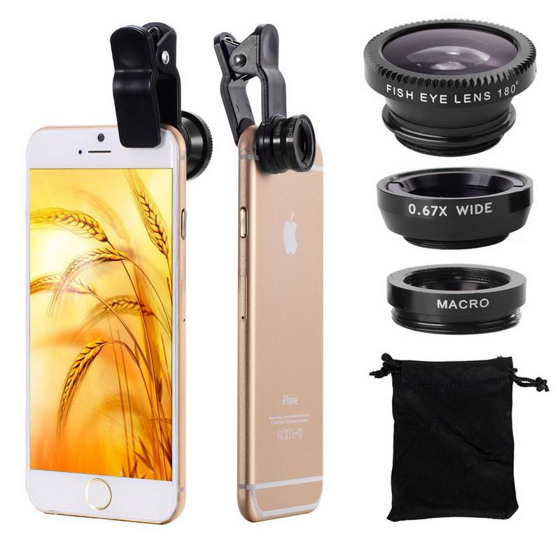 Universal 3 in 1 Clip Smartphone Lens-Phone Accessories-Docs General Store