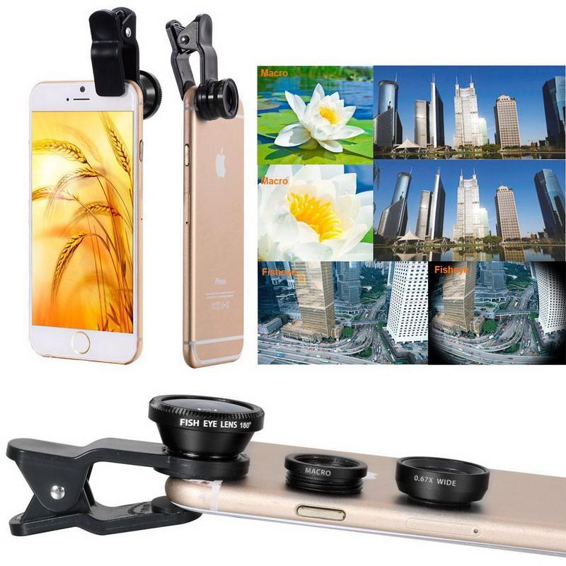 Universal 3 in 1 Clip Smartphone Lens-Phone Accessories-Docs General Store
