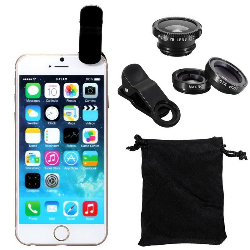 Universal 3 in 1 Clip Smartphone Lens-Phone Accessories-Docs General Store