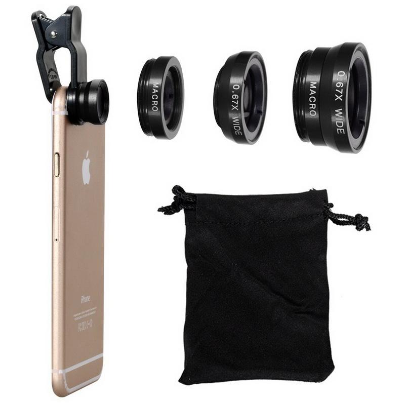 Universal 3 in 1 Clip Smartphone Lens-Phone Accessories-Docs General Store