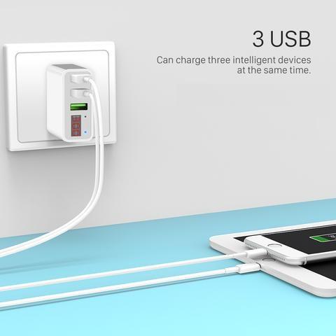 USB 3 Port LED Display Charger-Phone Accessories-Docs General Store