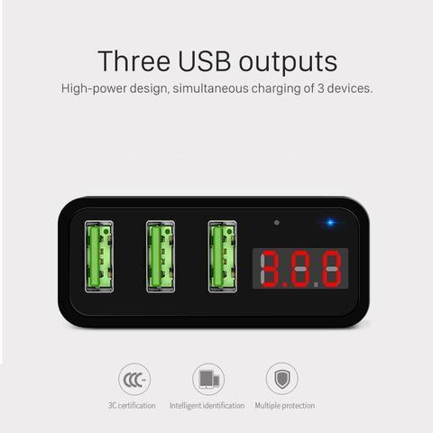 USB 3 Port LED Display Charger-Phone Accessories-Docs General Store