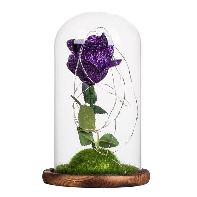 Silk Rose Flower and LED Lights