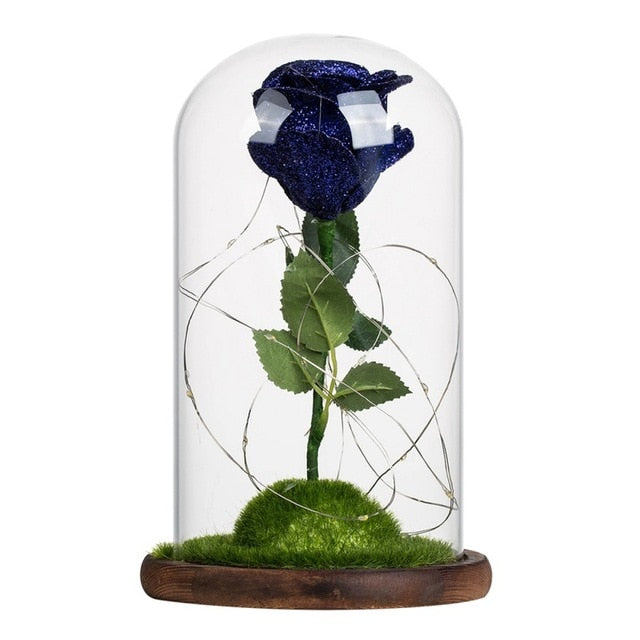 Silk Rose Flower and LED Lights